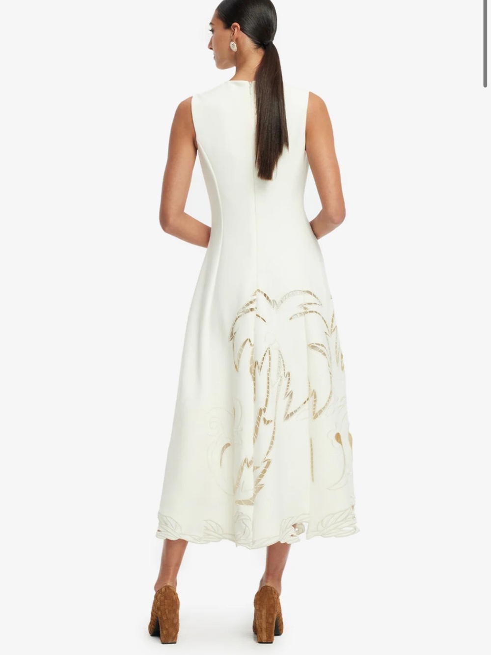 Vanilla Cleo Applique Sleeveless Midi Dress - Picture 2 of 2